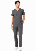 Panuniforms M Grey 06 Shirt, Pant Hospital Scrub (Grey)