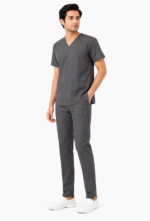 Panuniforms M Grey 06 Shirt, Pant Hospital Scrub (Grey) - Image 4