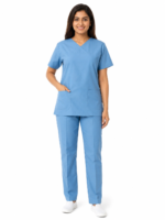 Panuniforms Light B 06 Shirt, Pant Hospital Scrub (Light Blue)