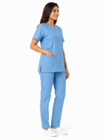 Panuniforms Light B 06 Shirt, Pant Hospital Scrub (Light Blue) - Image 4