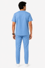 Panuniforms M Light B 06 Shirt, Pant Hospital Scrub (Light Blue) - Image 2