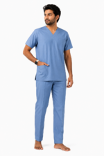Panuniforms M Ocean B 06 Shirt, Pant Hospital Scrub (Ocean Blue, Sky Blue)