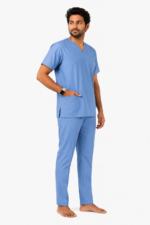 Panuniforms M Ocean B 06 Shirt, Pant Hospital Scrub (Ocean Blue, Sky Blue) - Image 4