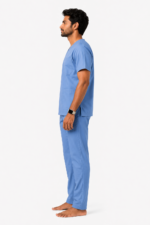 Panuniforms M Ocean B 06 Shirt, Pant Hospital Scrub (Ocean Blue, Sky Blue) - Image 3