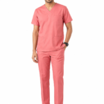 Panuniforms Coral P 06 Shirt, Pant Hospital Scrub (Coral Pink, Pink, Red)