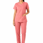 Panuniforms Coral P 06 Shirt, Pant Hospital Scrub (Coral Pink, Pink, Light Red)