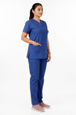 Panuniforms Royal B 06 Shirt, Pant Hospital Scrub (Royal Blue, Bright Blue) - Image 4