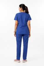 Panuniforms Royal B 06 Shirt, Pant Hospital Scrub (Royal Blue, Bright Blue) - Image 3