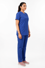 Panuniforms Royal B 06 Shirt, Pant Hospital Scrub (Royal Blue, Bright Blue) - Image 2