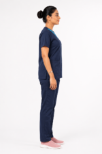 Panuniforms F9PU Dblue-Lblue Shirt, Pant Hospital Scrub (Dark blue) - Image 2
