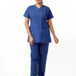 Panuniforms Royal B 06 Shirt, Pant Hospital Scrub (Royal Blue, Bright Blue)
