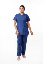 Panuniforms Royal B 06 Shirt, Pant Hospital Scrub (Royal Blue, Bright Blue)