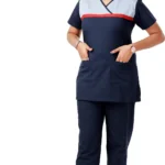 Panuniforms F2PU Olive/Light B 02 Shirt, Pant Hospital Scrub (Olive Blue, Light Blue)