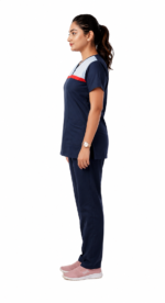 Panuniforms F2PU Olive/Light B 02 Shirt, Pant Hospital Scrub (Olive Blue, Light Blue) - Image 3