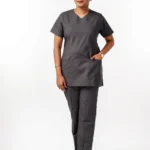 Panuniforms Grey 06 Shirt, Pant Hospital Scrub (grey, Ash)