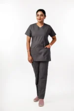 Panuniforms Grey 06 Shirt, Pant Hospital Scrub (grey, Ash)